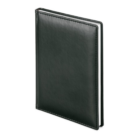 Ежедневник Альт VELVET A5 146х206мм недатир. искусст. кожа 136л книжный переплет черный